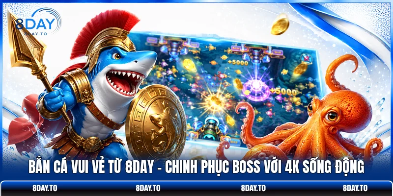 Bắn Cá Vui Vẻ Từ 8DAY - Chinh Phục Boss Với 4k Sống Động 1 Bắn Cá Vui Vẻ Từ 8DAY - Chinh Phục Boss Với 4k Sống Động
