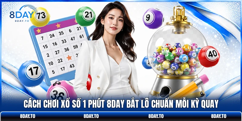 Cách Chơi Xổ Số 1 Phút 8DAY Bắt Lô Chuẩn Mỗi Kỳ Quay