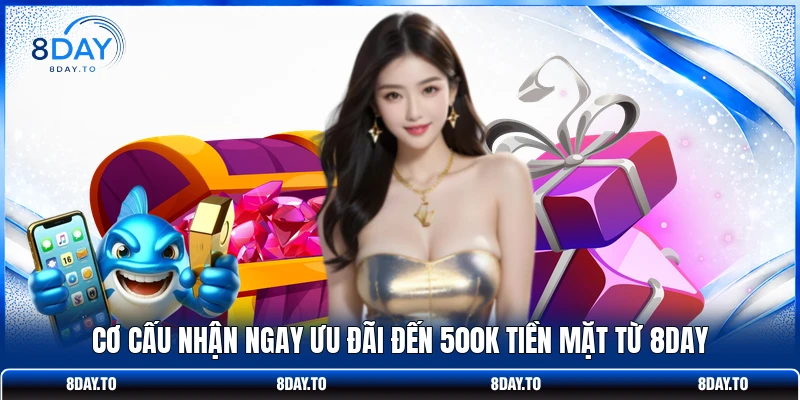 Vé Cược May Mắn | Trúng Lớn Nhận Ngay Đến 500K Tiền Mặt 3 Cơ cấu nhận ngay ưu đãi đến 500K tiền mặt từ 8Day