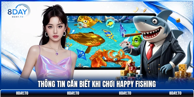 Bắn Cá Vui Vẻ Từ 8DAY - Chinh Phục Boss Với 4k Sống Động 3 Thông tin cần biết khi chơi Happy Fishing